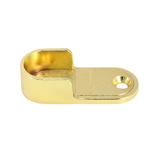 Coshar-20pcs-Oval-Closet-Rod-End-Supports-Wardrobe-Rod-Brackets-Zinc-Alloy-Fit-Rod-Inside-Diameter-16mm063inch-Gold