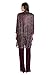 R&M Richards Women's 3-Piece Crinkle Pant Set - Elegant Duster Jacket, Solid Pants & Tank Top W/Necklace - Evening Outfit