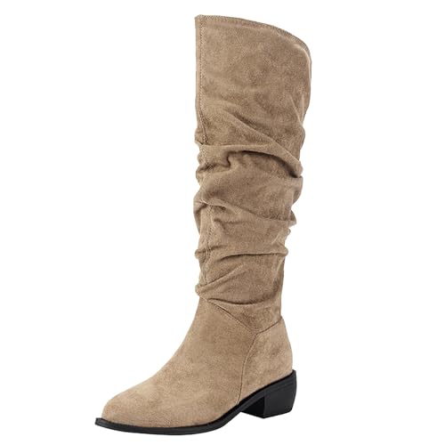 Bottes longues pour femme à talon bloc confortables et élégantes