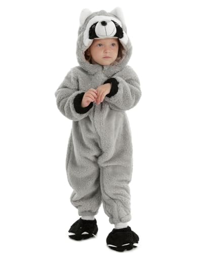 Disfraz de mapache para bebés de 12-18 meses miniatura 2