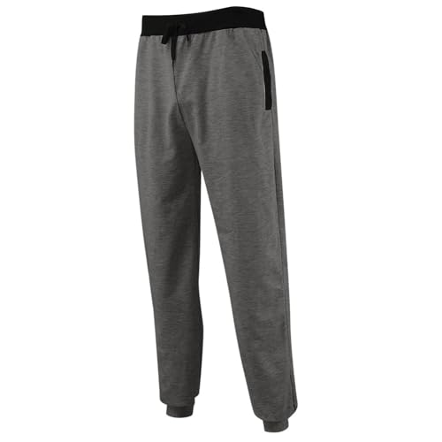 WENKOMG1 Mens Jogger Sweatpants, Elastic Bottom Outdoor Athletic Running Workout Joggers, M-3XL2