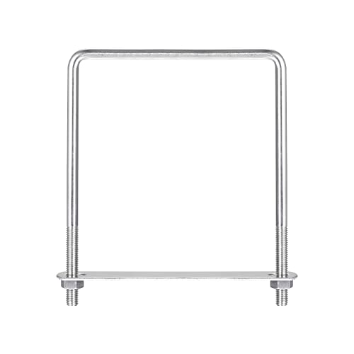 uxcell Square U-Bolts, 2 Sets 122mm(4.8