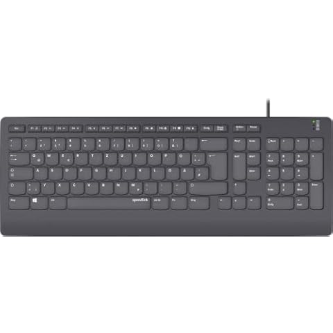 SPEEDLINK HI-GENIC Antibacterial Keyboard, kabelgebundene leise USB-Tastatur Cover