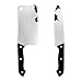 UKCOCO Halloween Bloody Knife- 2Pcs Halloween Finta Simulazione Simulazione Scherma Sanguinante Falso Coltello per Cosplay in Maschera Casa Stregata