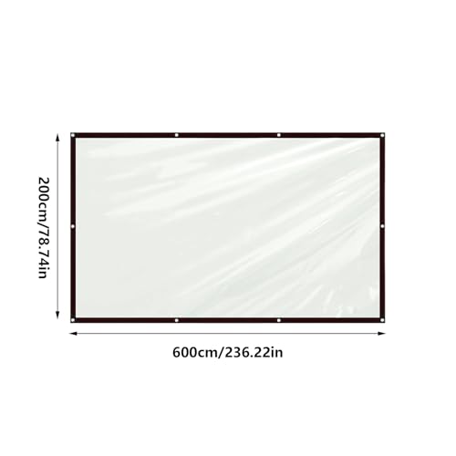 Aislada protección de plantas lona transparente 7x20 pies resistente a UV 3