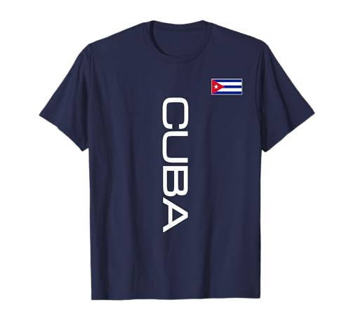BANDERA DE CUBA ESTILO NACIONAL DEPORTIVO ATLETICO CUBANO Camiseta