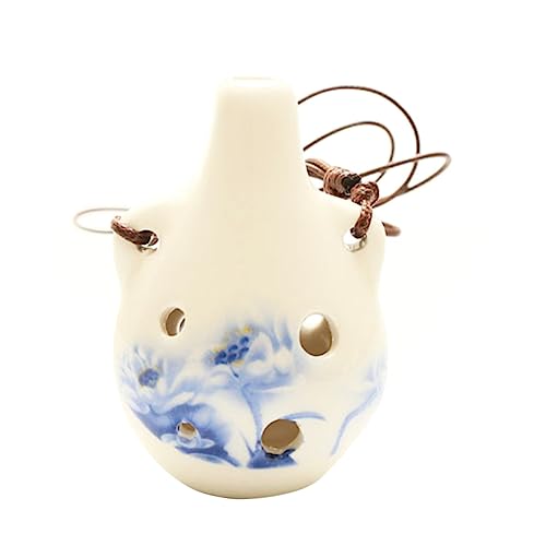 Yardwe Lovely Ocarina for Beginners Durable Wind Instrument for Easy to Play and Store present for Young Musicians
