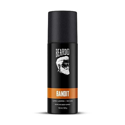 Image of BEARDO Perfume Body Spray For Men - BANDIT, 120Ml | Long Lasting No Gas Deo For Men | Bergamot, Oakmoss, Tonka Bean Notes Deodorant | Christmas Gift | Gift For Friends