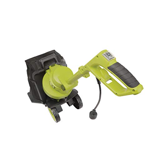 Sun Joe SBJ803E 14-Amp Walk Behind Outdoor Corded-Electric Vacuum Blower + Mulcher, Green