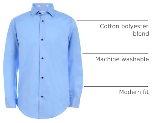 Image of Calvin Klein Boy's Sateen Shirt (Little Kids)