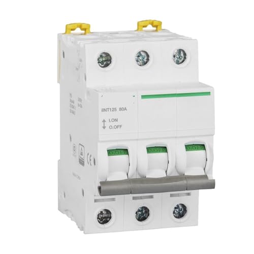 Interrupteur d'isolement 3P 80A avec pouvoir de coupure de 5kA