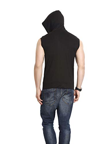 Image of GRITSTONES Men's Hooded Cotton Zipper Jacket T-Shirt