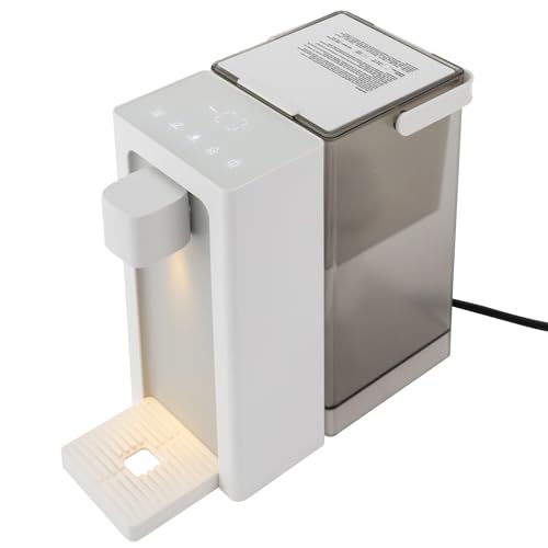 Instant Hot Water Filter Dispenser,Countertop Water Boiler & Warmer for Tea,Adjustable 5 Temperatures & 3 Water Volume Dispense,Smart Touch Screen & Safety Lock,3L Water Tank