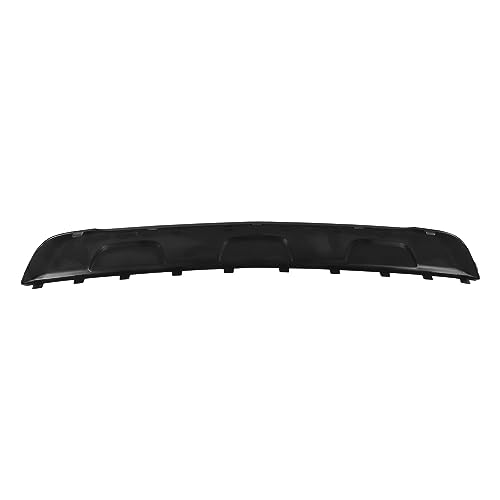 Image of Rear Bumper Skid Plate Lower Valance Panel Replacement for 2016-2022 Trucks (Black)