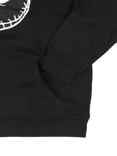 Seven Times Six The Nightmare Before Christmas Men's Jack Skellington Split Face Adult Pullover Sweatshirt Hoodie3