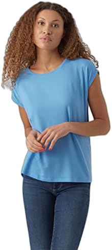 Vero Moda Womens Plain Short Sleeve Top Vero Moda Womens Plain Short Sleeve Top