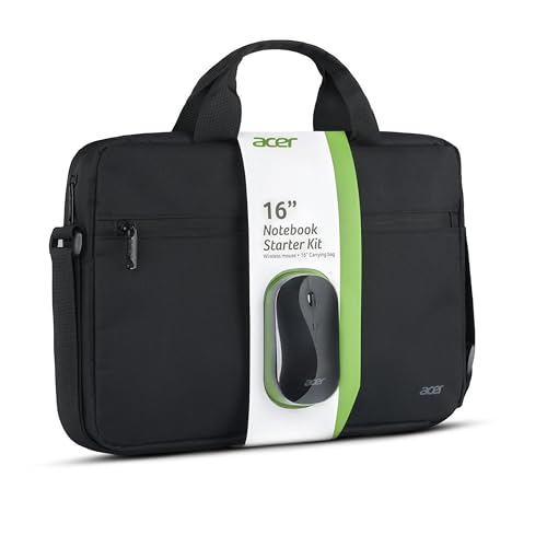 Compatibile con notebook fino a 16 pollici, design elegante e professionale colore nero, Tasca esterna per accessori (caricatore, mouse, documenti), cinghia a tracolla regolabile per maggiore comodità, maniglie rinforzate per il trasporto, materiale resistente all’usura