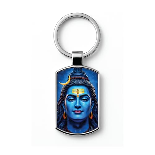 Image of Stylish Metal Keychains with Permanent Glossy Print - Inspirational Quotes & Spiritual Designs - Perfect Key chains for loved ones, Personal Use, Gifts & Return Gifts