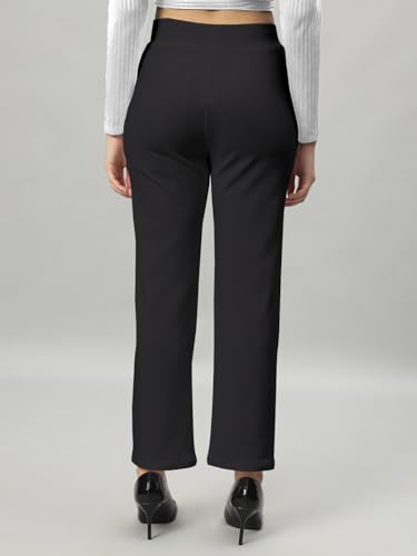 Image of LITVA Premium Women's Formal Trousers (Flexi-Waist | Wrinkle Resistant | Desk-to-Dinner)