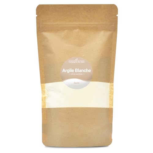 Argile Blanche Kaolinite - Poudre ultra-ventilée - 200g - Argile Brute 100% naturelle, qualité Premium - Pour la cosmétique maison