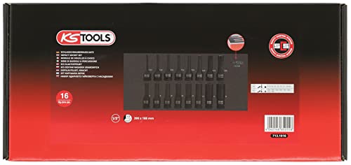 KS Tools 713.1016 16 Module Impact Socket 1/2 ", Black, Variety pack - Image 2