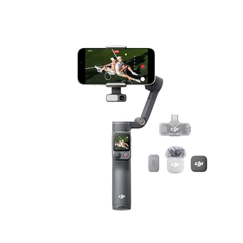 Image of DJI Osmo Mobile 8P Creator Combo 3-Axis Smartphone Gimbal Stabilizer with DJI Mic Mini 2, Multifunctional Module 2, ActiveTrack 8.0, Osmo FrameTap Remote, Built-in Extension Rod & Tripod
