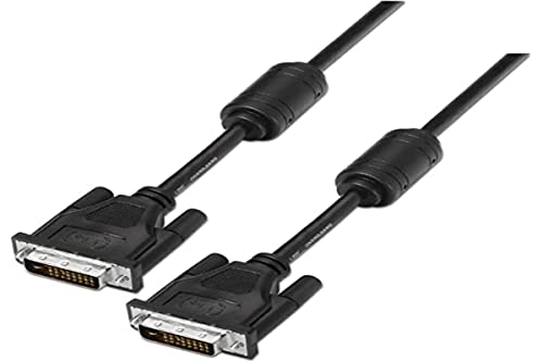 AISENS A117-0089 - Cable DVI 24+1 con ferrita (1.8 m, soporta resoluciones de 2560 x 1600) Color Negro