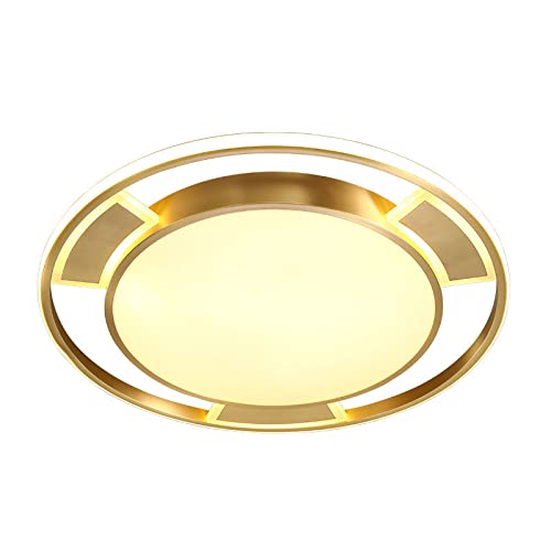 Plafonnier doré 65W variable au design circulaire créatif pour éclairage salon