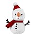 TOYANDONA 1 Piezas Muñeco de Nieve de Peluche Muñeco de Peluche de Navidad Árbol de Chimenea Adorno de Escritorio Adorable Decoración Navideña (Blanco) 23 Cm