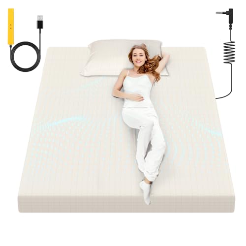 Grounding Sheet, 90% Organic Cotton + 10% Pure Silver Organic Fitted Grounded Sheet for Improved Sleep, Connected Earth Energy - Healthy Sleep Therapy (White, (78 * 80.3 * 15inch))