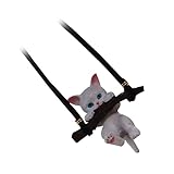 Cabilock Niedliches Katzenpendant für Rückspiegel Kreative und Schaukelnde Autodekoration Hochwertigem Resin für Innenräume als für Freunde und Familie