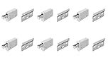 Hanging Bracket + Wall Mounting Plate 63mm for Kitchen Cabinet Cupboard & Overhead Hanging - 150kg Load Capacity x6
