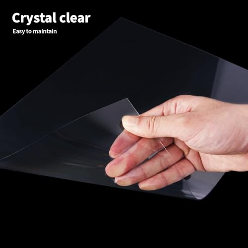 Image of Art3d 5-Pack of 29x59 inch PET /Plexiglass Sheets, Transparent Clear Flexible Plastic Sheet Panels for Craft, Picture Frames, Sign Blank, DIY Display Project