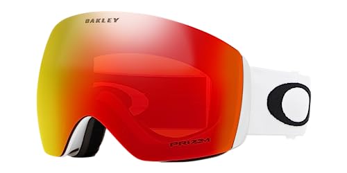 Oakley Flight Deck 705035 0, Occhiali Sportivi Unisex-Adulto, Bianco (Matte White/Prizmtorchiridium), 99