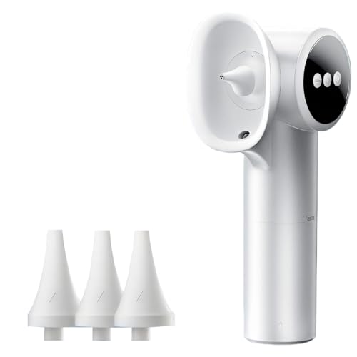 ポータブルイヤーケアシステム、5モードの水の流れと熱い空気乾燥、デュアルチャンバーの穏やかなクリーニング、3つのノズル付きホーム衛生キット