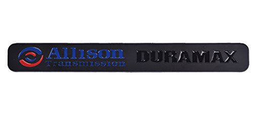 Image of Aimoll 2pcs Allison Transmission Duramax,for 3D Emblem 2500HD 3500HD Gm Chevrolet Silverado (Black)