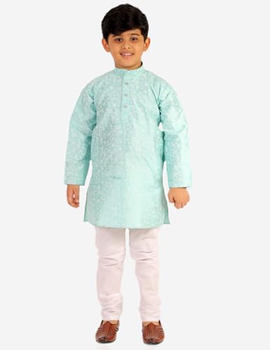 Image of Boy's Kids Kurta Pajama Set | Solid | Cotton| Traditional Ethnic Wear | 1 To 16 Years | P-171