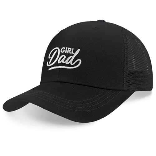 Image of Men's Embroidered Adjustable Baseball Cap, Girl Dad Hat, Funny Trucker Hat for Men