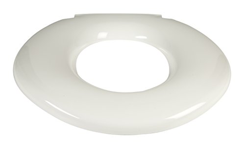 Big John Products 6W Big John 6-W Oversized Seat With Cover – For Round Or Elongated Toilet Bowls – Weight Capacity 800 Pounds – White #TOP5