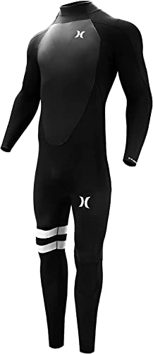 Hurley Mens Wetsuit - Fusion 302 3/2MM Long Sleeve Full Wetsuit with Back Zip - Glued and...