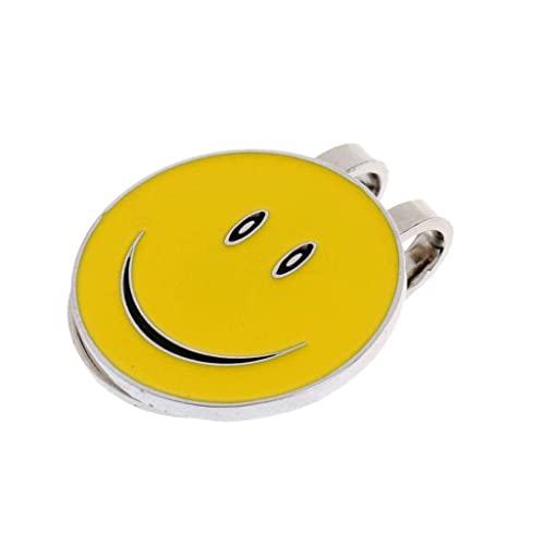 zalati Hut Clip mit Golf Ball Maker Magnetic Abnehmbare Design Smile Face Style Zubehör für Golf Sport