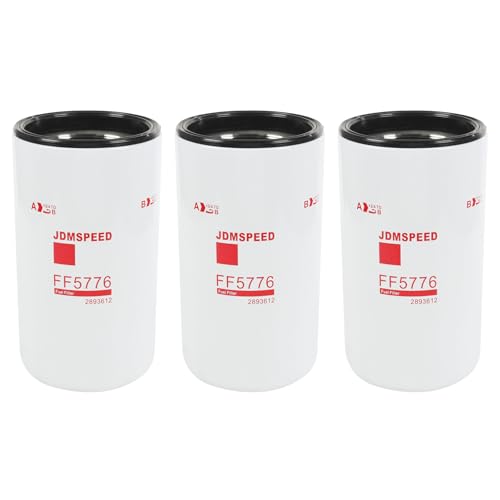 JDMSPEED 3 PCS FF5776 Fuel Filter Compatible with Cummins ISX ISX15 11.9L 15L 16L engine Replace Cummins 2893612 2864993 3685306 4331007