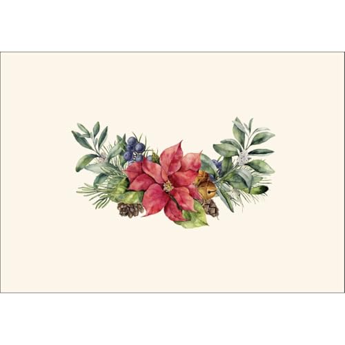 Image of Earth Sky + Water - Holiday Greenery Assortment Notecard Set - 8 Blank Cards with Envelopes (4 each of 2 styles)