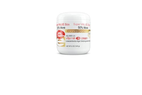 Colonial Dames Concentrated Vitamin E Moisturizing Cream 42,000 I.U. for Hydrating & Moisturizing...