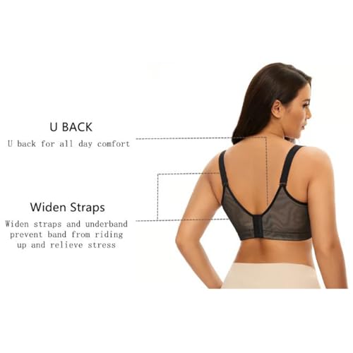 Behaviorin Bra, Women Super Push up Bra Lace Underwire Soft Padding Lift upBra, Sexy Full Coverage Bras for Women3