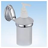 OISE ART STORE Trade Shop - Seifenspender für Flüssigseife, satiniertes Glas, Wandbefestigung für Badezimmer Circle 52028 -