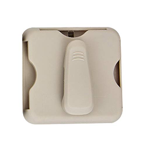 Steellwingsf Organizador de tarjetas para visera de coche, multifuncional, para auto, parasol, anteojos, tarjetas, clip organizador, plástico abs, beige, talla única