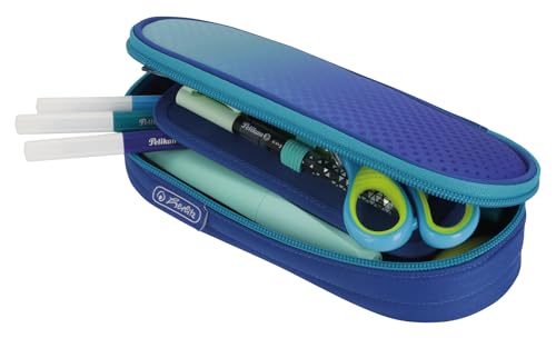 Herlitz Faulenzer Etui Dip Dye Blue/Turquoise