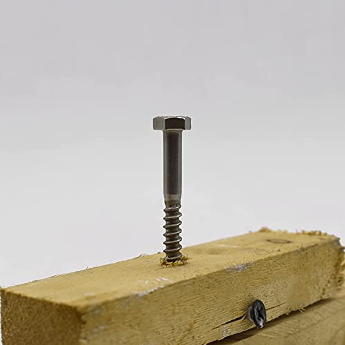 Image of 5 /16 inchx 4 inch Stainless Steel Hex Lag Bolts /Lag Screws, 18-8 / A2,(10 Piece). by SANTIE