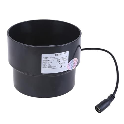 エネルギー効率の高い12Vダクト排気ファン110mmから100mmレデューサー3600rpm速度のバスルームキッチンペットハウスに適しています